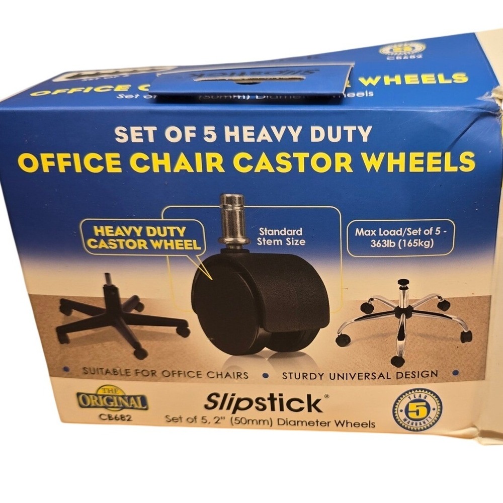 Office Chair Wheels Replacement‎ 5 Pcs 2 Inch Office Chair Casters Heavy Duty